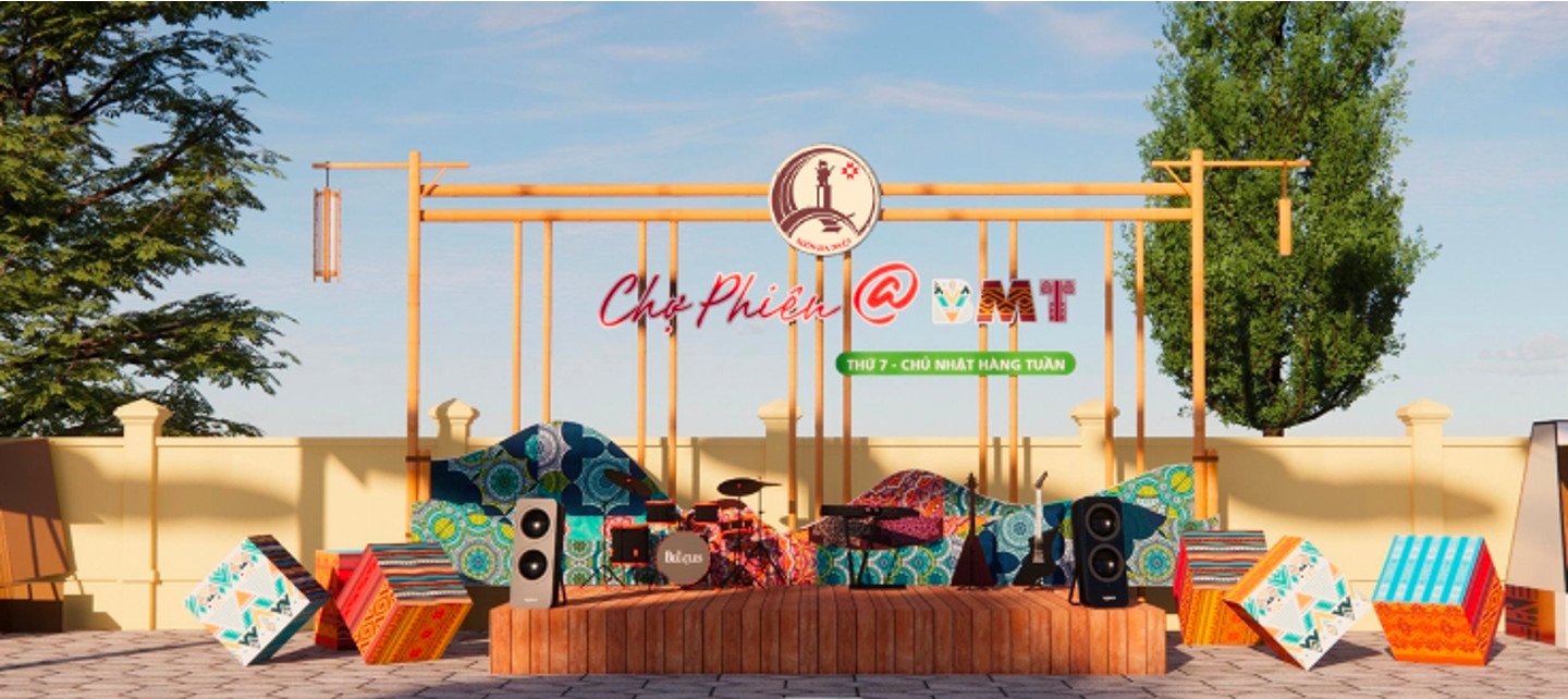 4O GIAN HÀNG THAM GIA CHỢ PHIÊN @ BUÔN MA THUỘT.